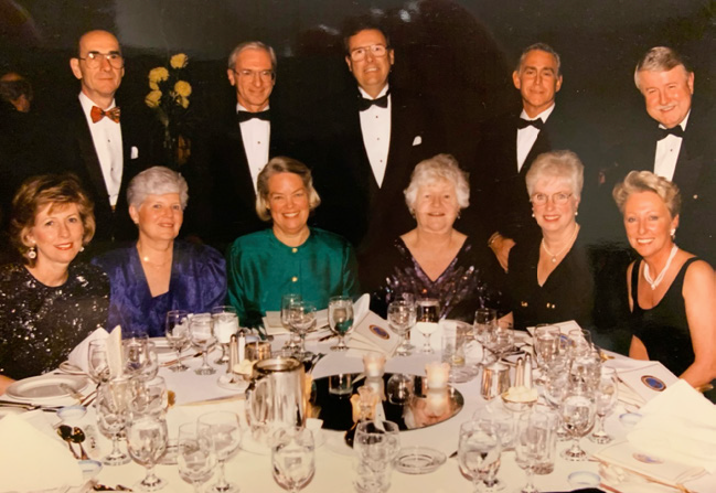 Gilles St. Cyr, Al Chiricosta, Ron Frechette, Tony Ronci, Kurt Reckziegel; Jean Ann Ronci, Virginia St. Cyr, Pam Chiricosta, Jane Glowka, Margie Reckziegel, Lynne Frechette